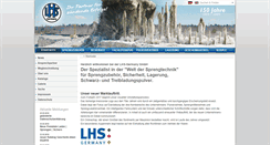 Desktop Screenshot of lhs-germany.de